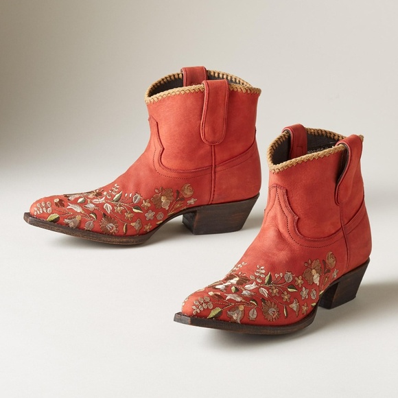 NWT Liberty Black Boots Wildflower Rust - Picture 3 of 6